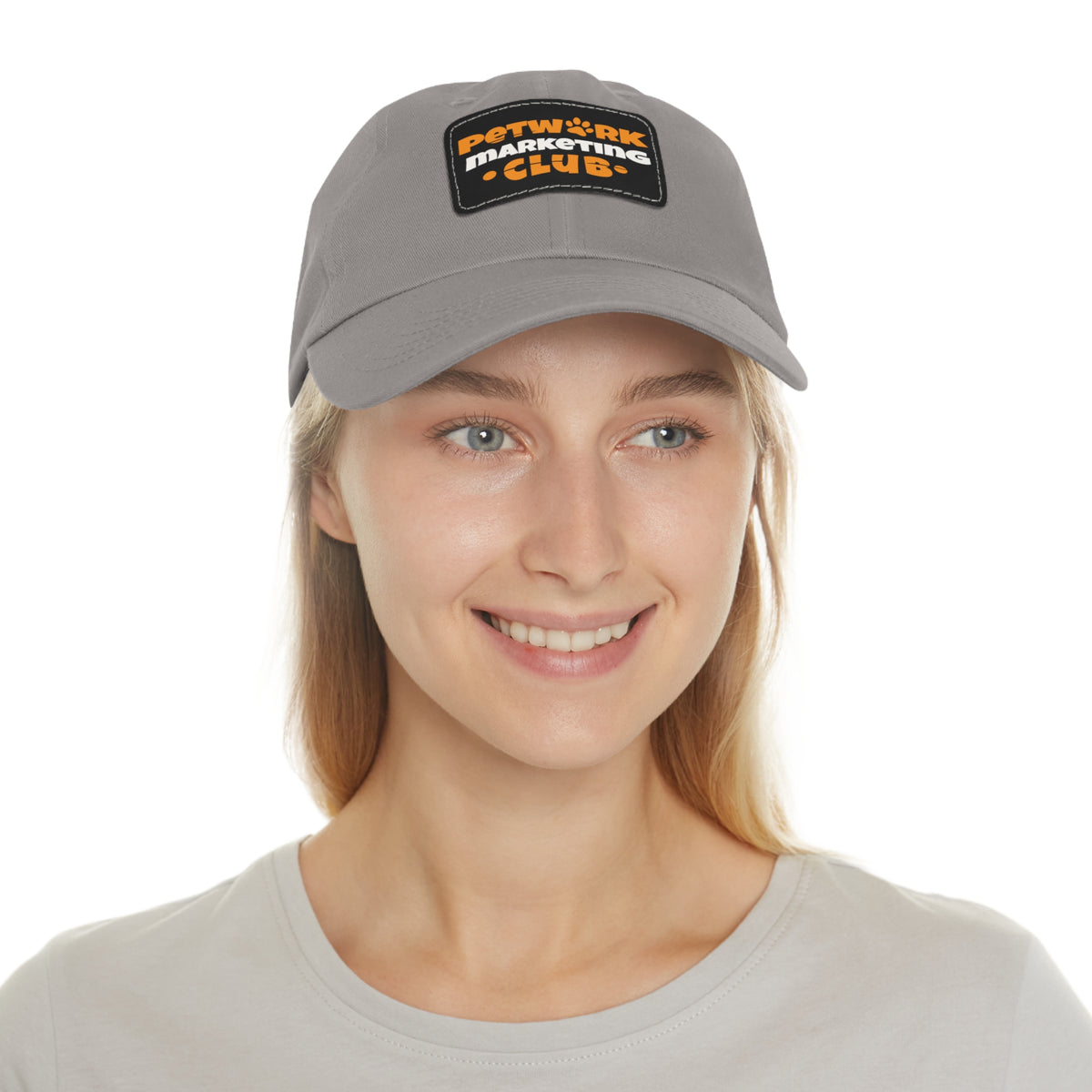 Petwork Marketing Club Dad Hat — Leather Patch Baseball Cap