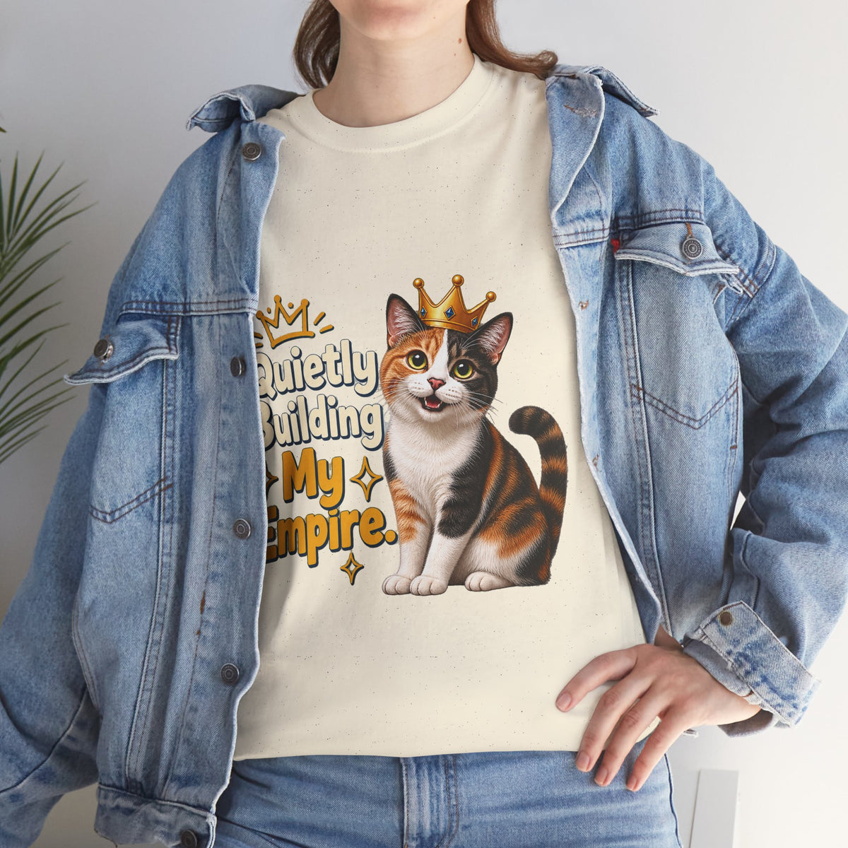 Quietly Building My Empire Cat T-Shirt