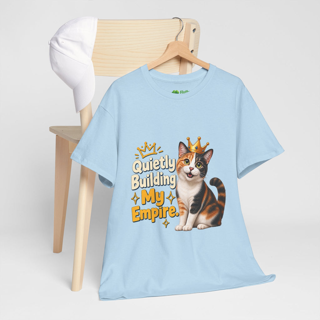 Quietly Building My Empire Cat T-Shirt