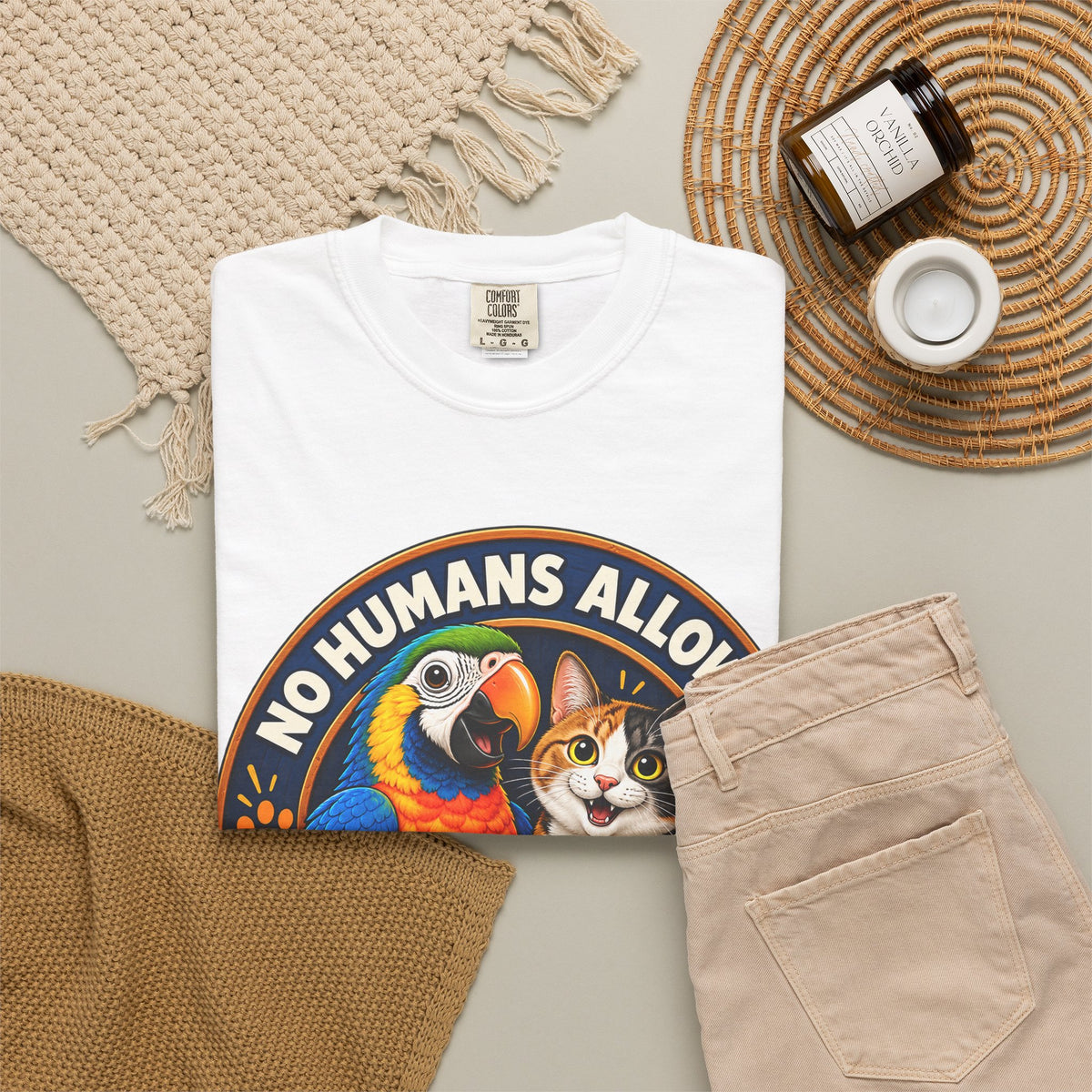 Club Tee - "No Humans Allowed / Pets Only"