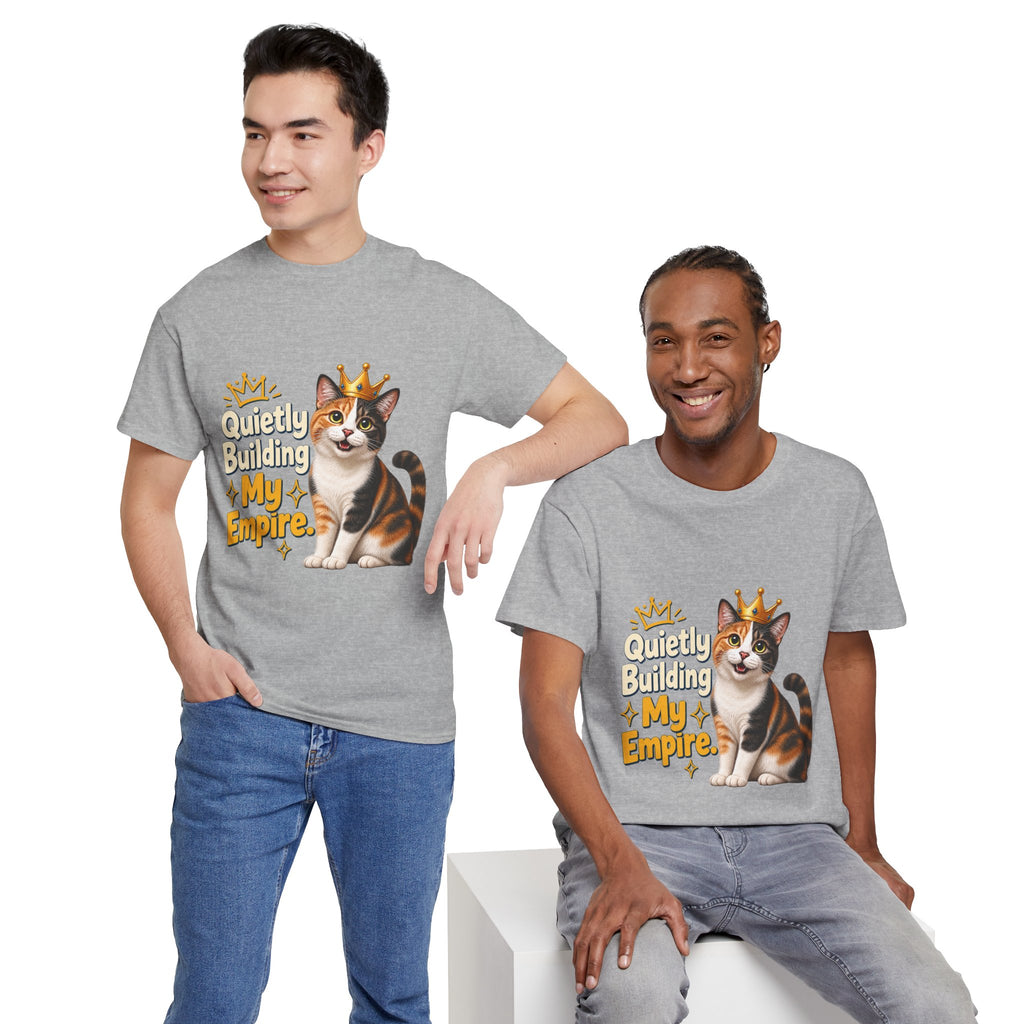 Quietly Building My Empire Cat T-Shirt
