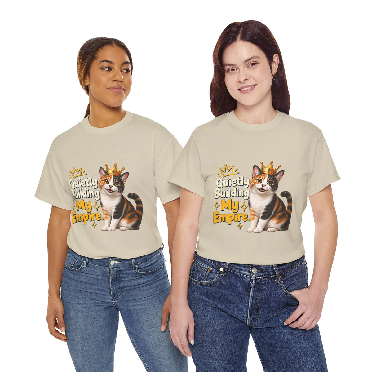 Quietly Building My Empire Cat T-Shirt
