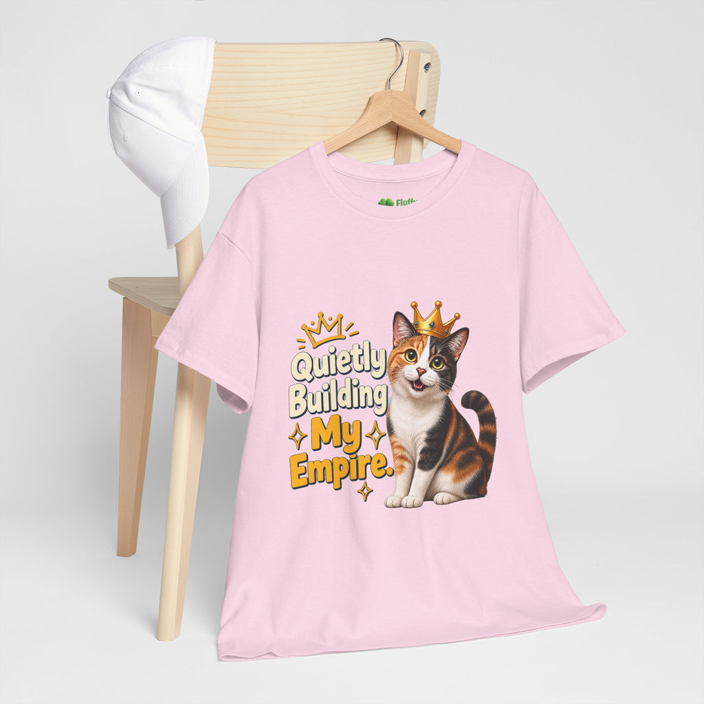 Quietly Building My Empire Cat T-Shirt