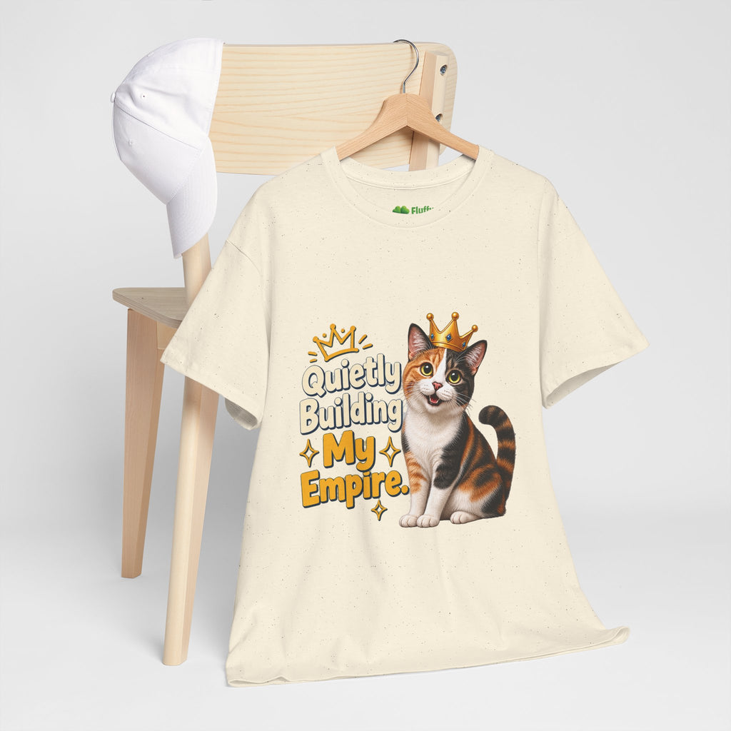 Quietly Building My Empire Cat T-Shirt