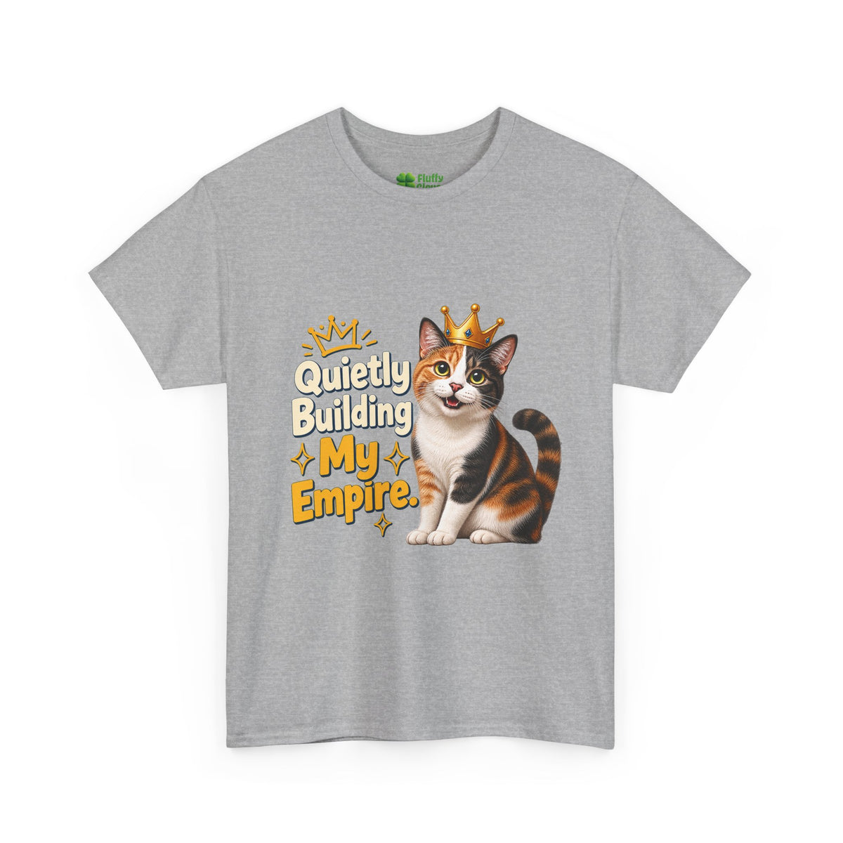 Quietly Building My Empire Cat T-Shirt