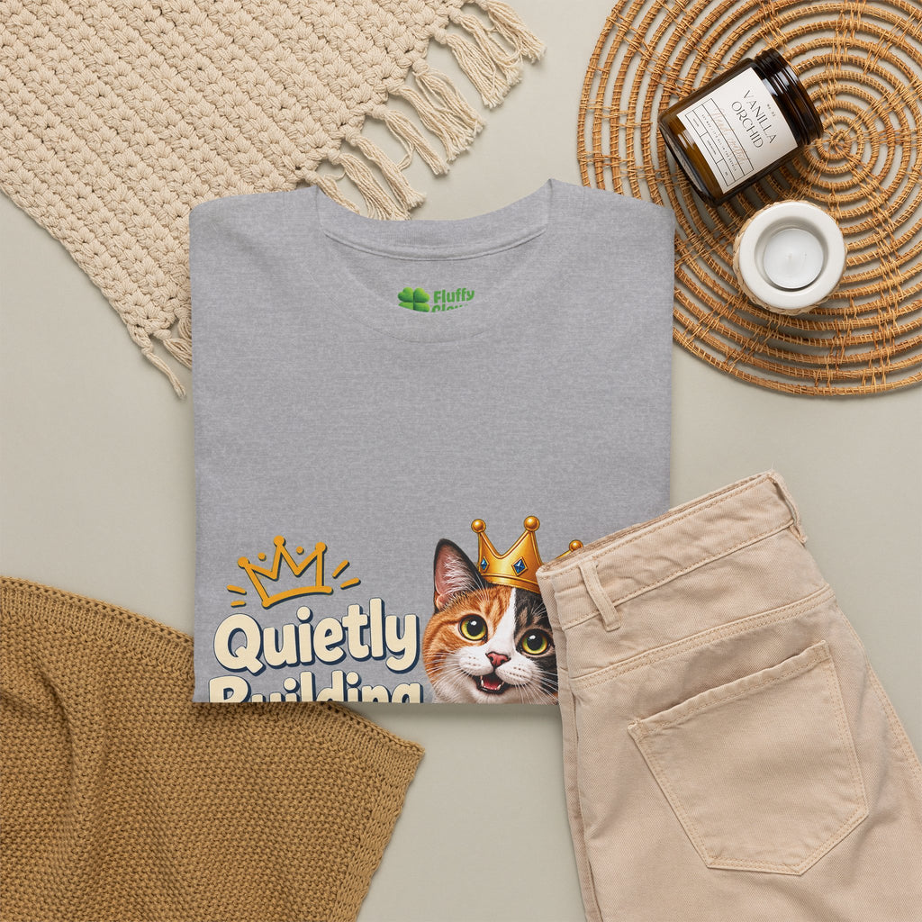 Quietly Building My Empire Cat T-Shirt