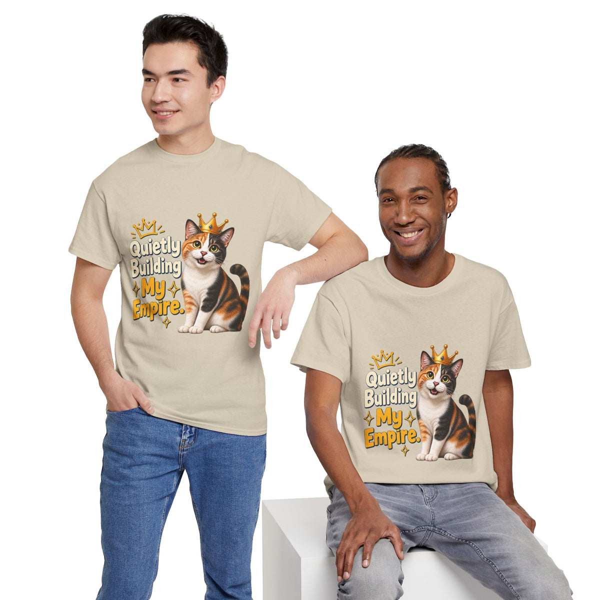 Quietly Building My Empire Cat T-Shirt