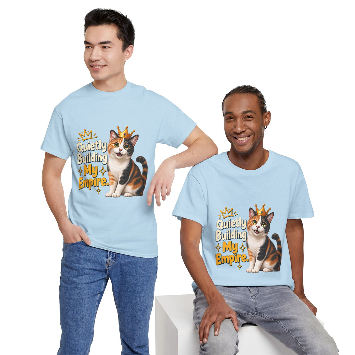 Quietly Building My Empire Cat T-Shirt