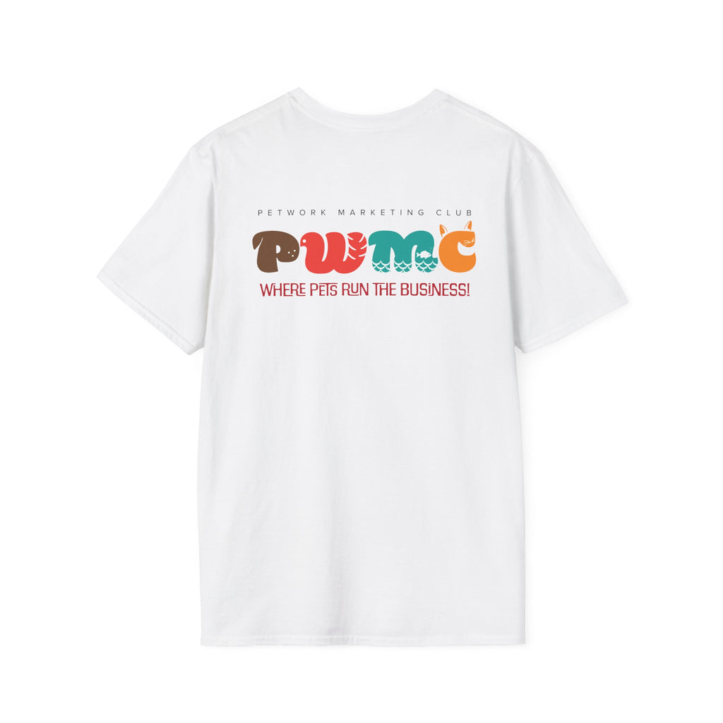 Pet Marketing Club T‑Shirt — “Paw Me” Where Pets Run the Business