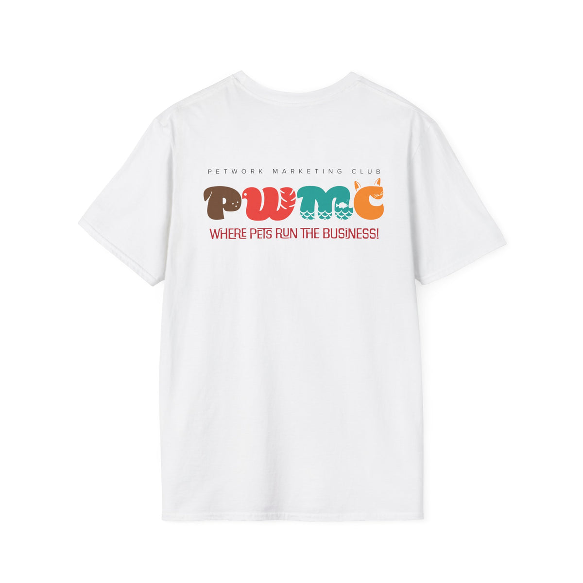 Pet Marketing Club T‑Shirt — “Paw Me” Where Pets Run the Business