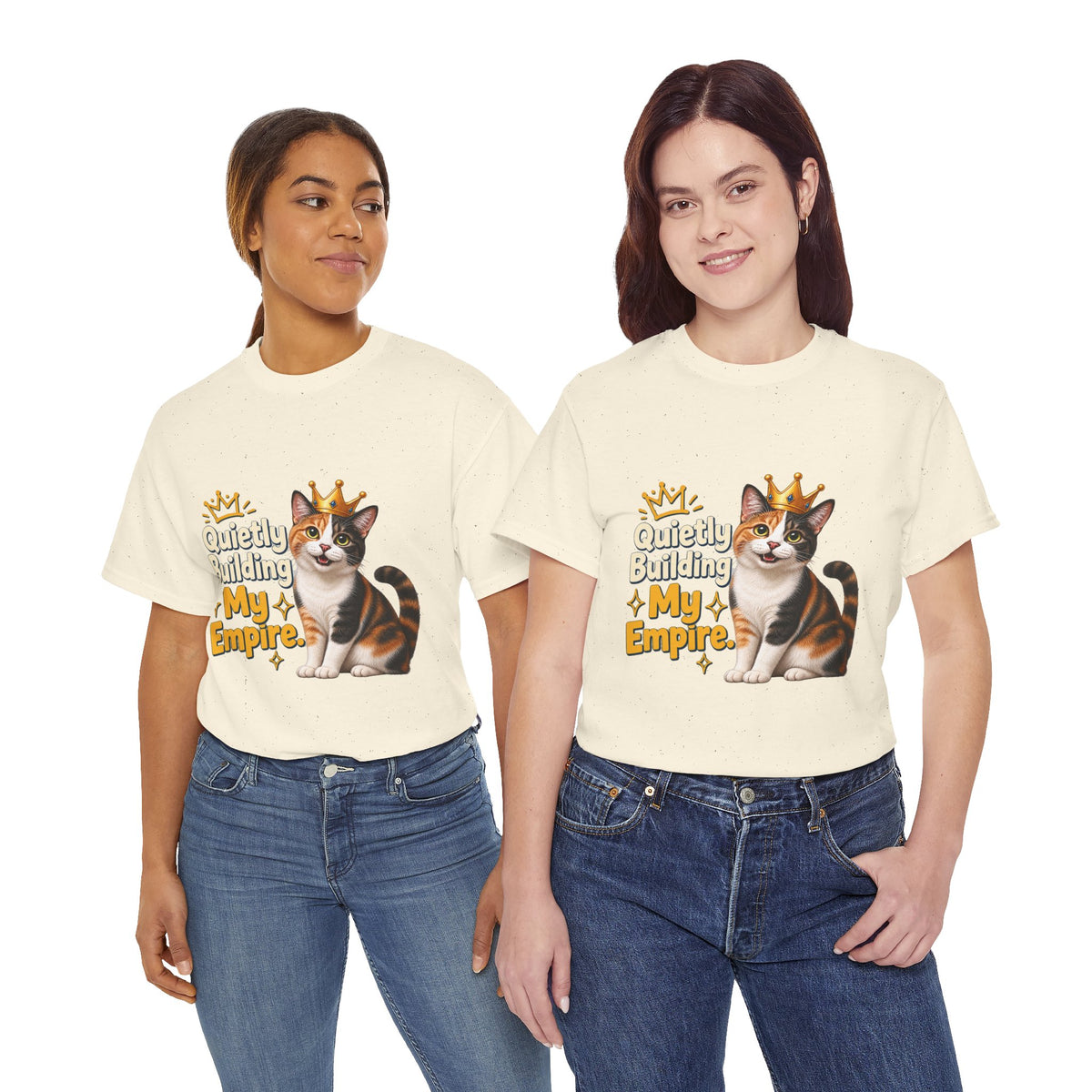 Quietly Building My Empire Cat T-Shirt