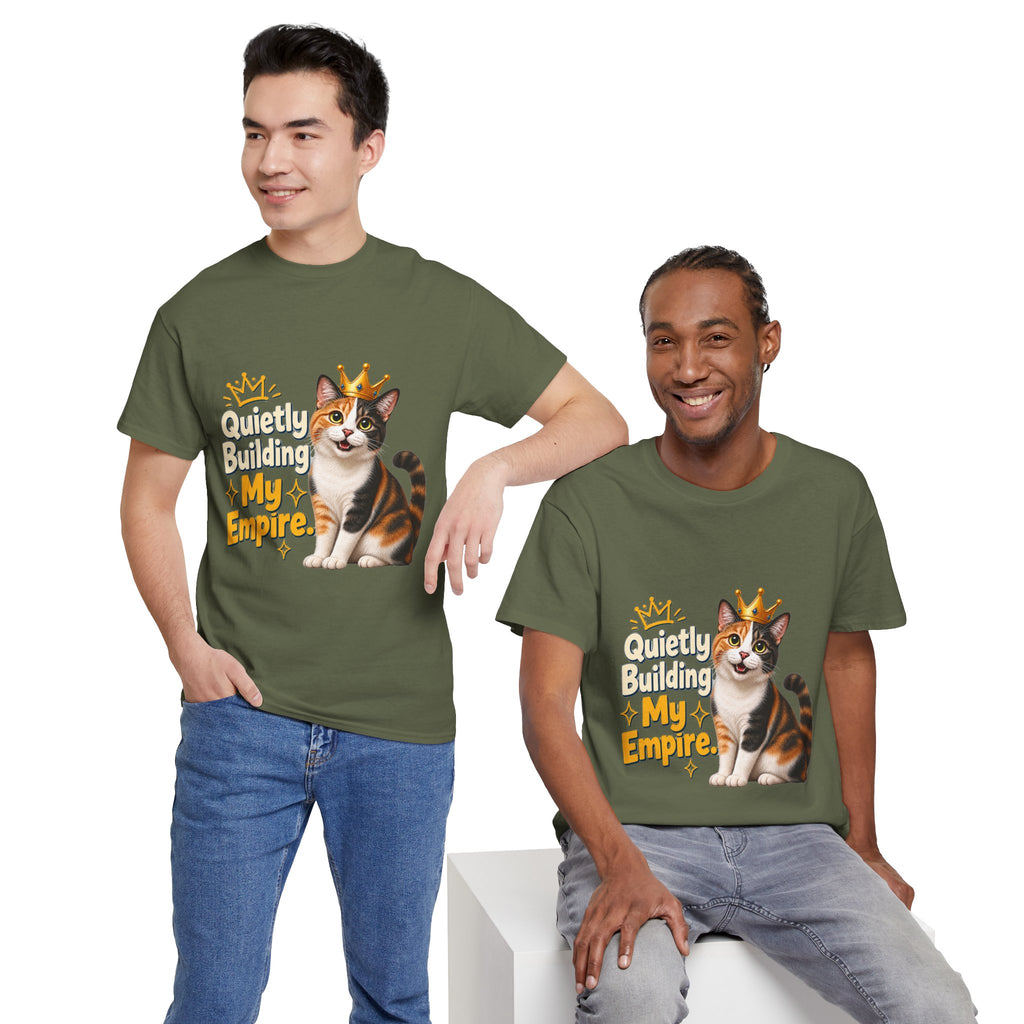 Quietly Building My Empire Cat T-Shirt