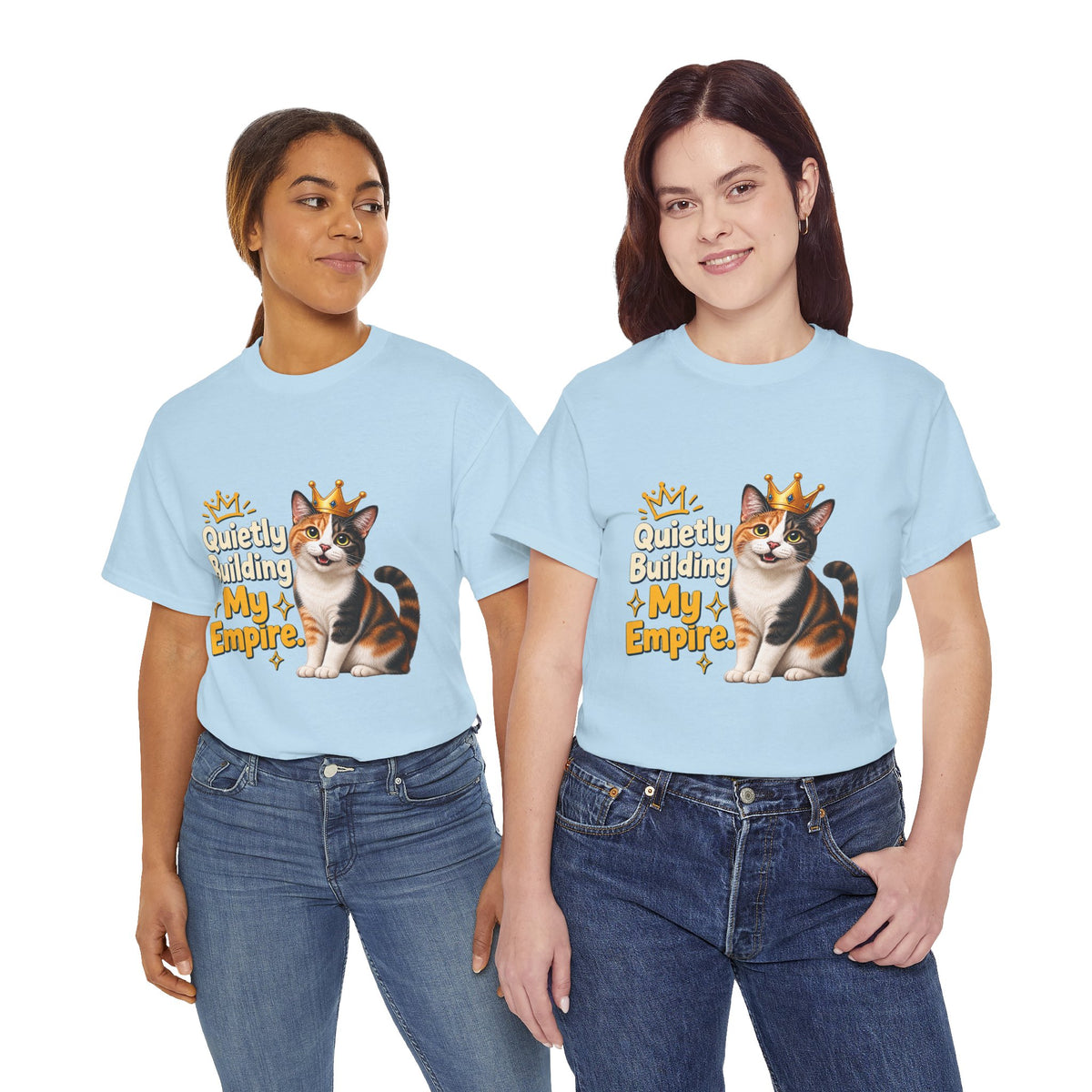 Quietly Building My Empire Cat T-Shirt