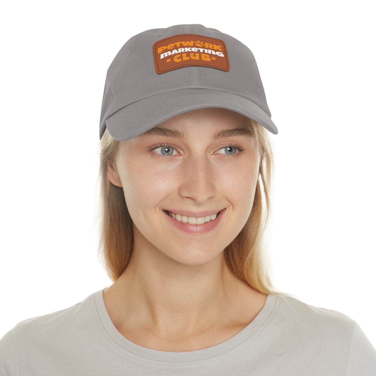 Petwork Marketing Club Dad Hat — Leather Patch Baseball Cap