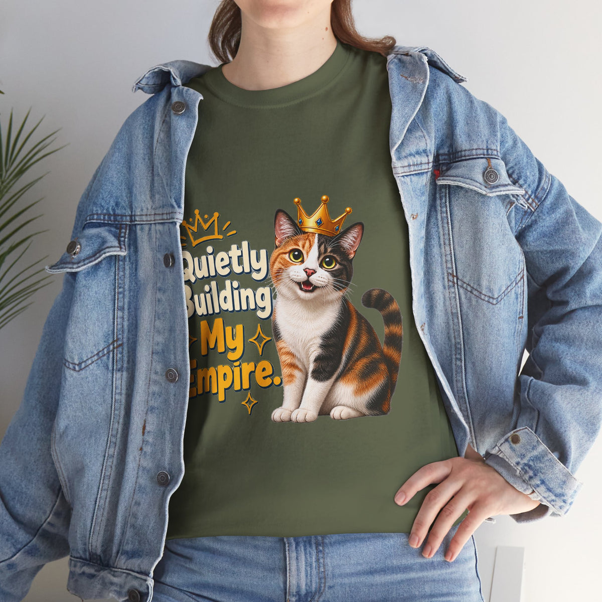 Quietly Building My Empire Cat T-Shirt