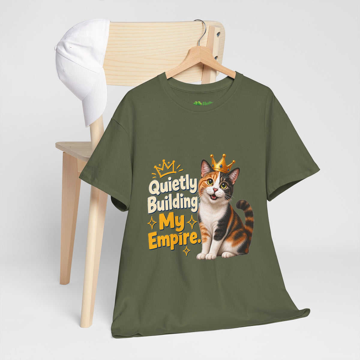 Quietly Building My Empire Cat T-Shirt