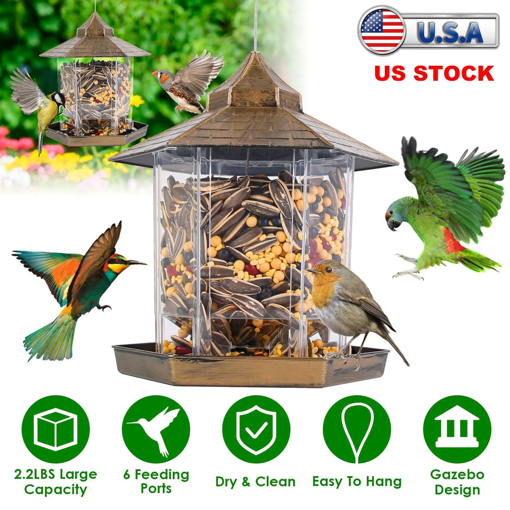 Hanging Gazebo Wild Bird Feeder