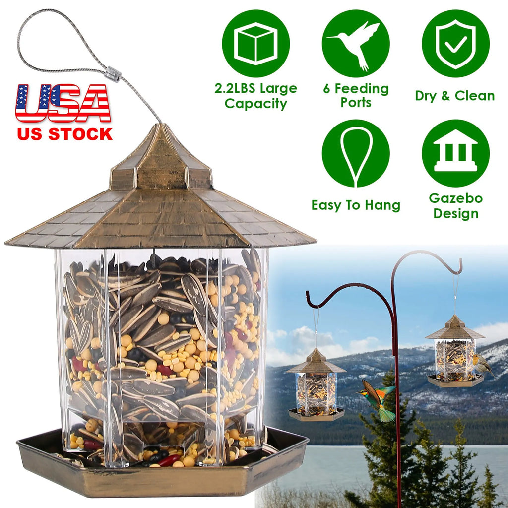 Hanging Gazebo Wild Bird Feeder