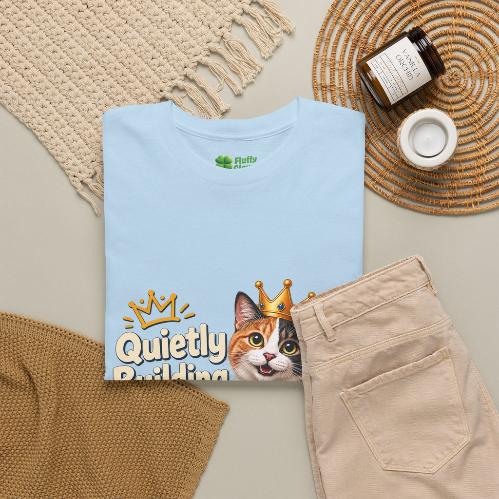 Quietly Building My Empire Cat T-Shirt