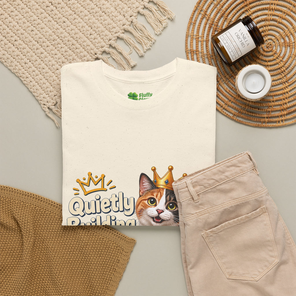 Quietly Building My Empire Cat T-Shirt