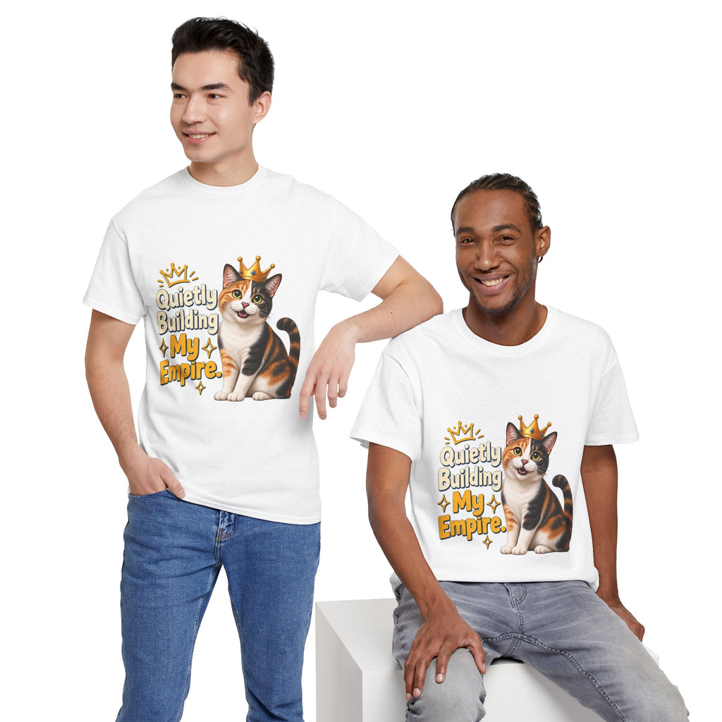 Quietly Building My Empire Cat T-Shirt