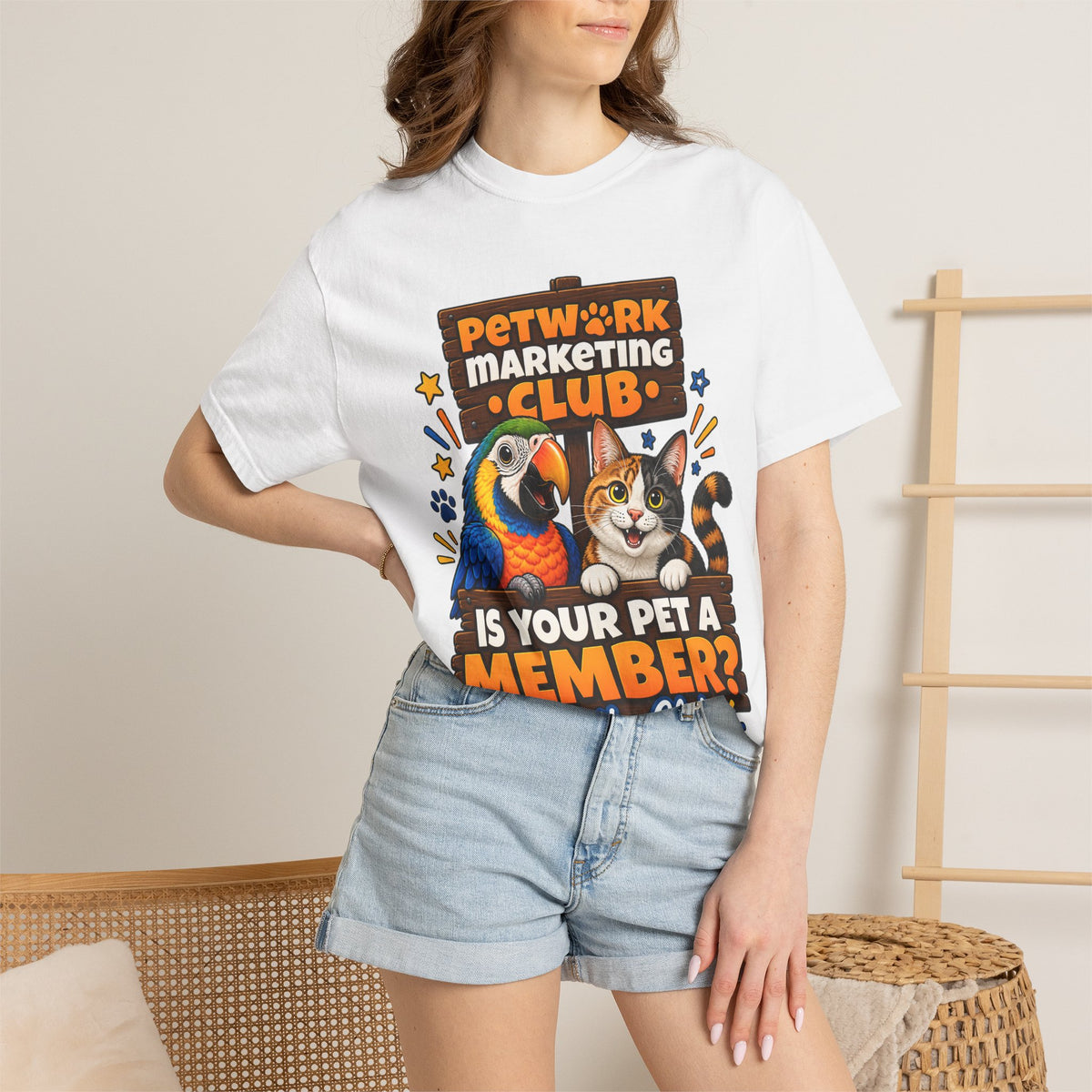 Pet Work Marketing Club Graphic T-Shirt