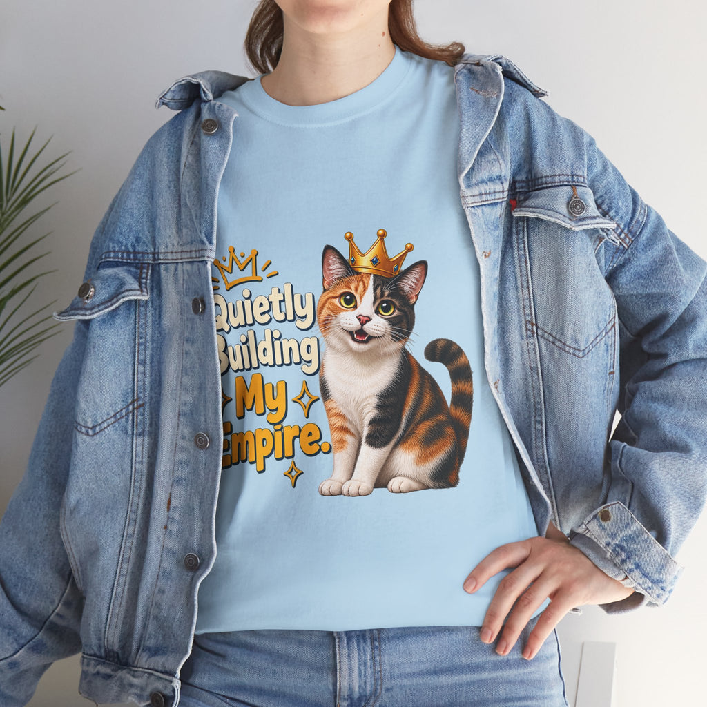Quietly Building My Empire Cat T-Shirt