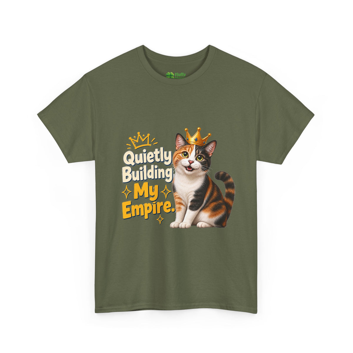 Quietly Building My Empire Cat T-Shirt