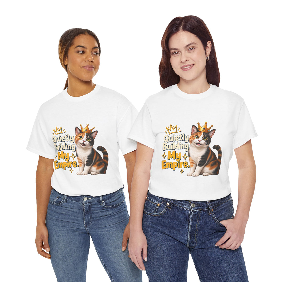 Quietly Building My Empire Cat T-Shirt