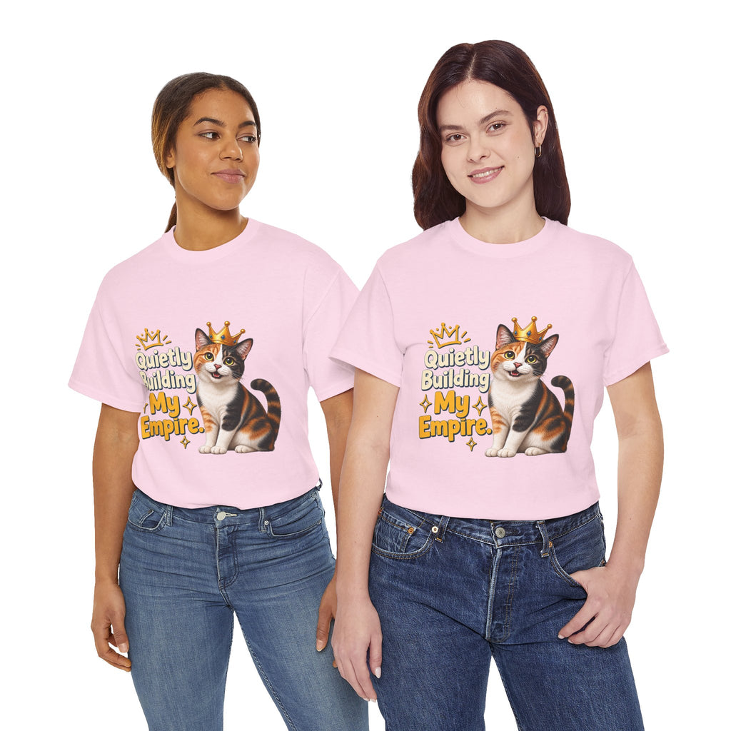 Quietly Building My Empire Cat T-Shirt
