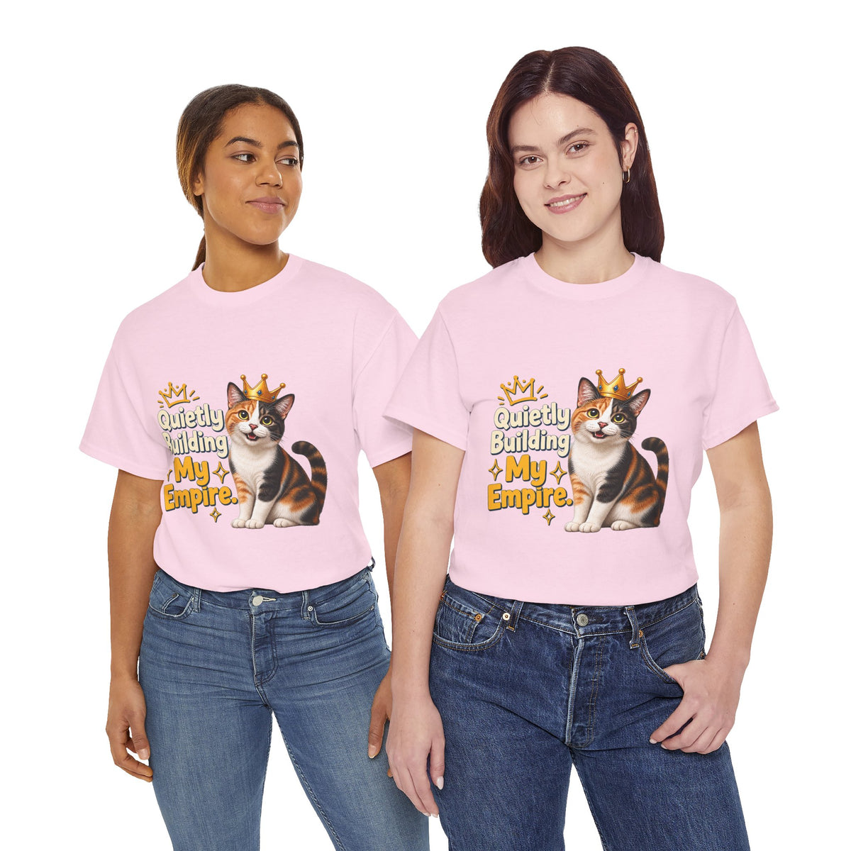 Quietly Building My Empire Cat T-Shirt