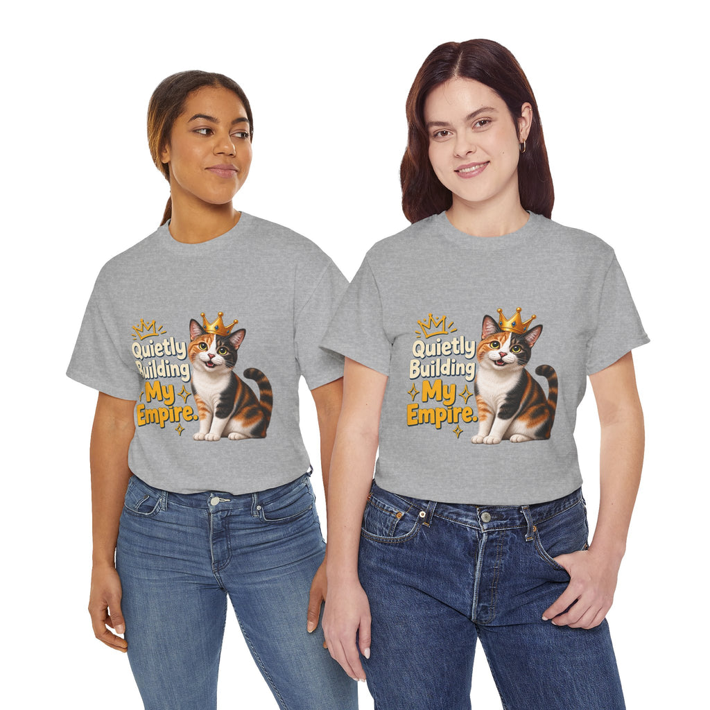 Quietly Building My Empire Cat T-Shirt
