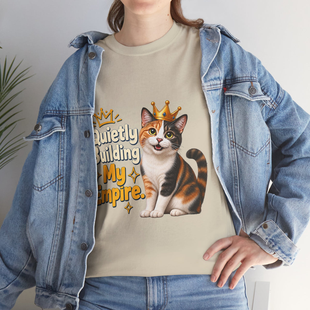Quietly Building My Empire Cat T-Shirt