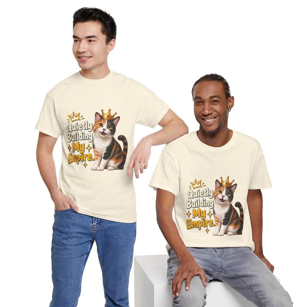 Quietly Building My Empire Cat T-Shirt