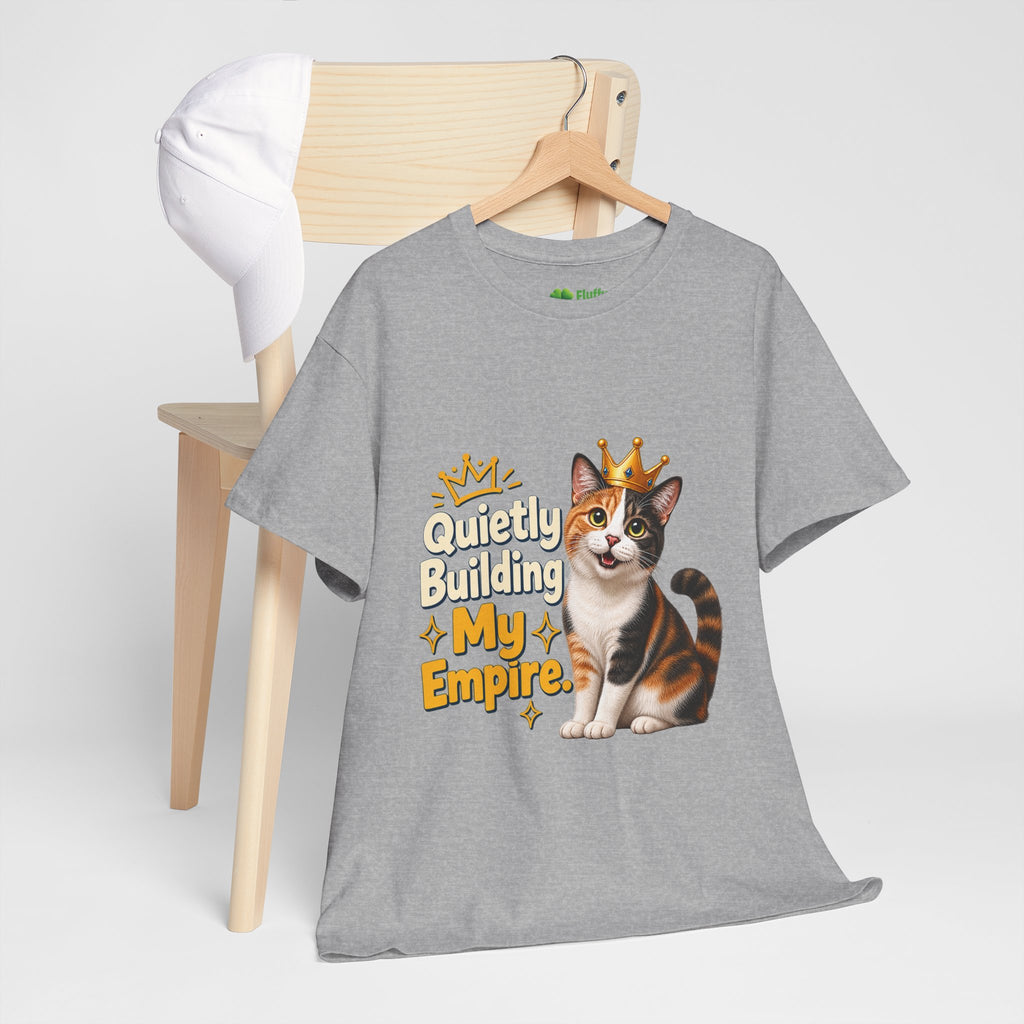 Quietly Building My Empire Cat T-Shirt