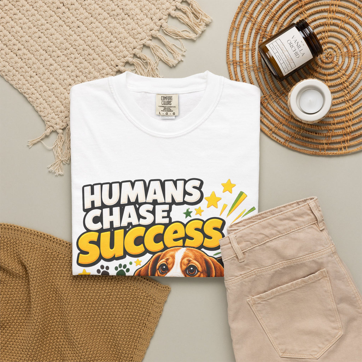 Scout - "Humans Chase Success, Pets Fetch It" - Tee