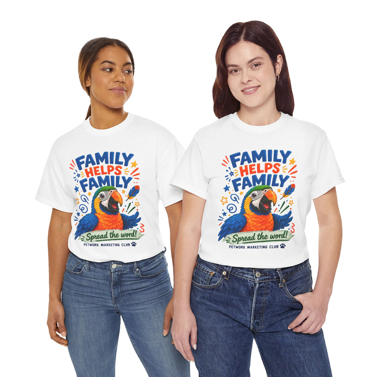 Family Helps Family Parrot T-Shirt