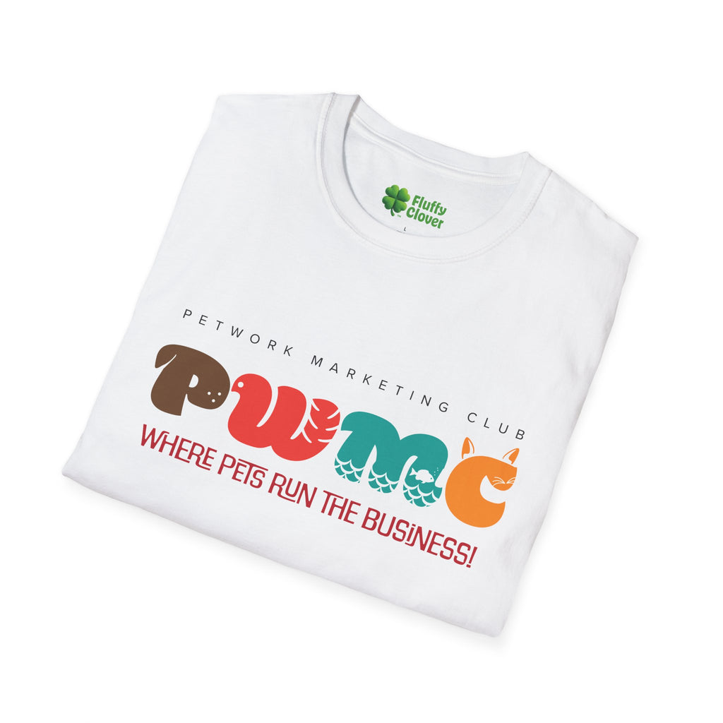 Pet Marketing Club T‑Shirt — “Paw Me” Where Pets Run the Business